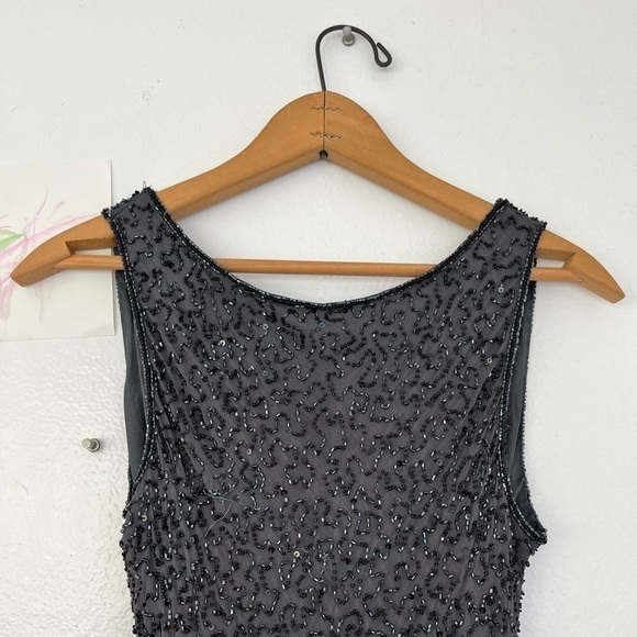 Vintage 100% Silk Stenay Beaded Dress - Picture 7 of 9